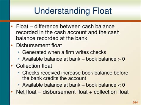 cash float meaning